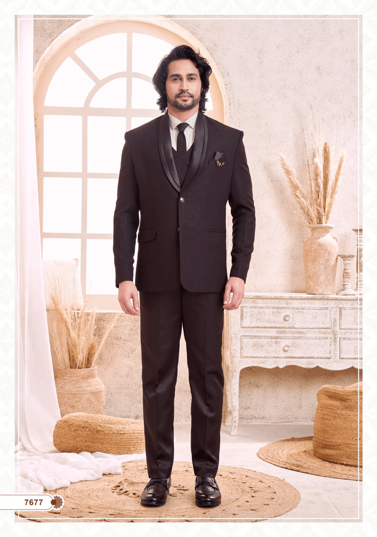Men’s wine slim fit suit, perfect for wedding, party, and formal occasions from ShubhVivah Showroom
